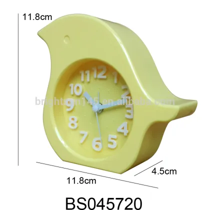 Discount Birds Shape Animal Silent Clock Movement Mute Desk Table Clock Digital Alarm Clock For Kids Promotion Gifts