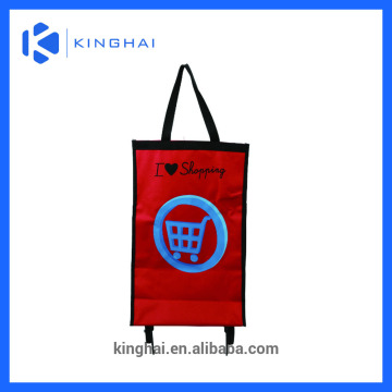 foldable trolley shopping bag/vegetable shopping trolley bag