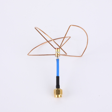 5.1g to 5.8GHz 5.8GHz HF+ Right Angle and Straight SMA Connector 4 Cloverleaf Antenna for FPV UAV Audio Video Applications