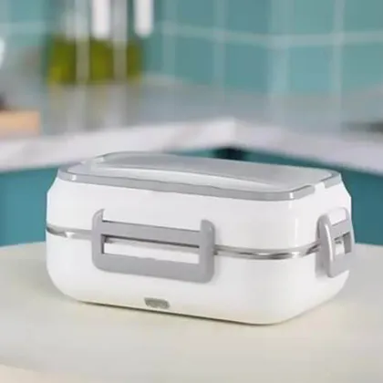 3 Compartments Stainless Steel Electric Heating Lunch Box