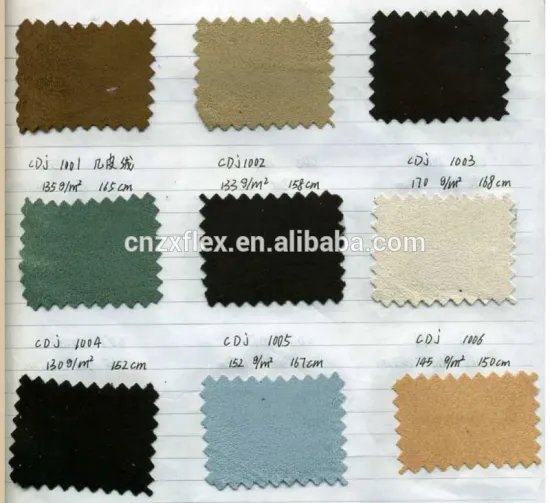 100% polyester micro suede fabric for sofa/garments/shoes