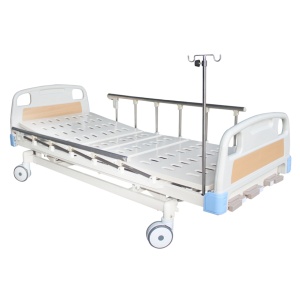 Multi-Height Manual Hospital Bed with Full Rails