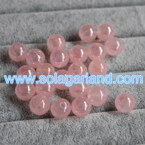 10-16 MM acryl doorschijnende ronde AB afgewerkte Jelly kralen Spacer Gumball kralen bedels