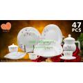 Tempered Glass Tableware Set With Opalescent Glass