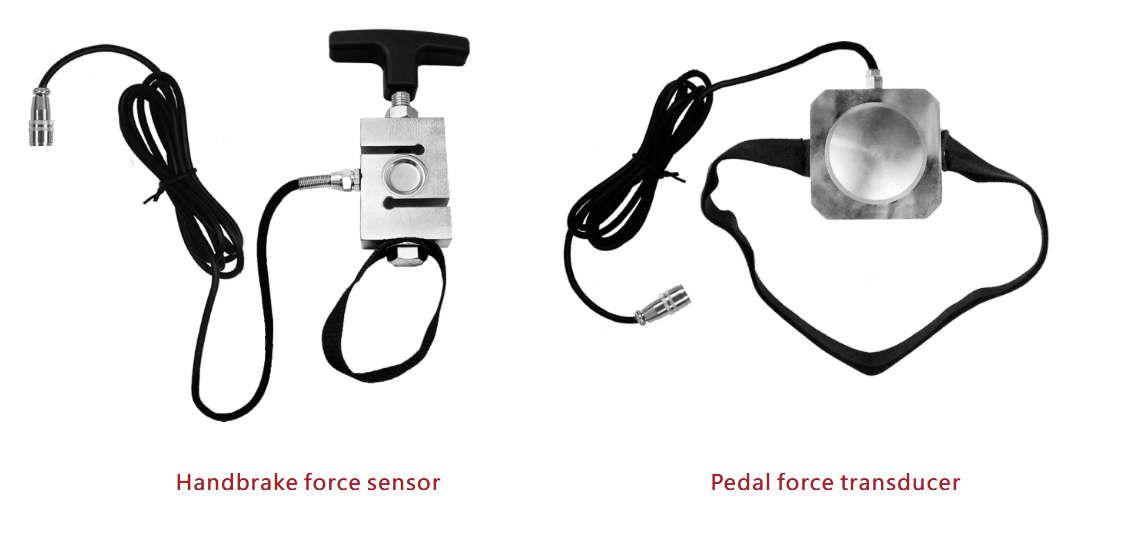 Brake pedal effort gauge