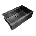 Stainless Steel Handmade NANO Black Apron Sink