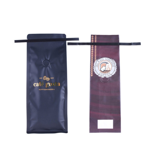 Saco de café de plástico de 2 lb impresso com gravata de lata