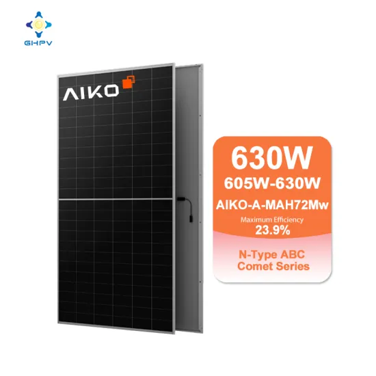 Aiko ABC Solar Panel: 605W to 630W N-Type PV Modules
