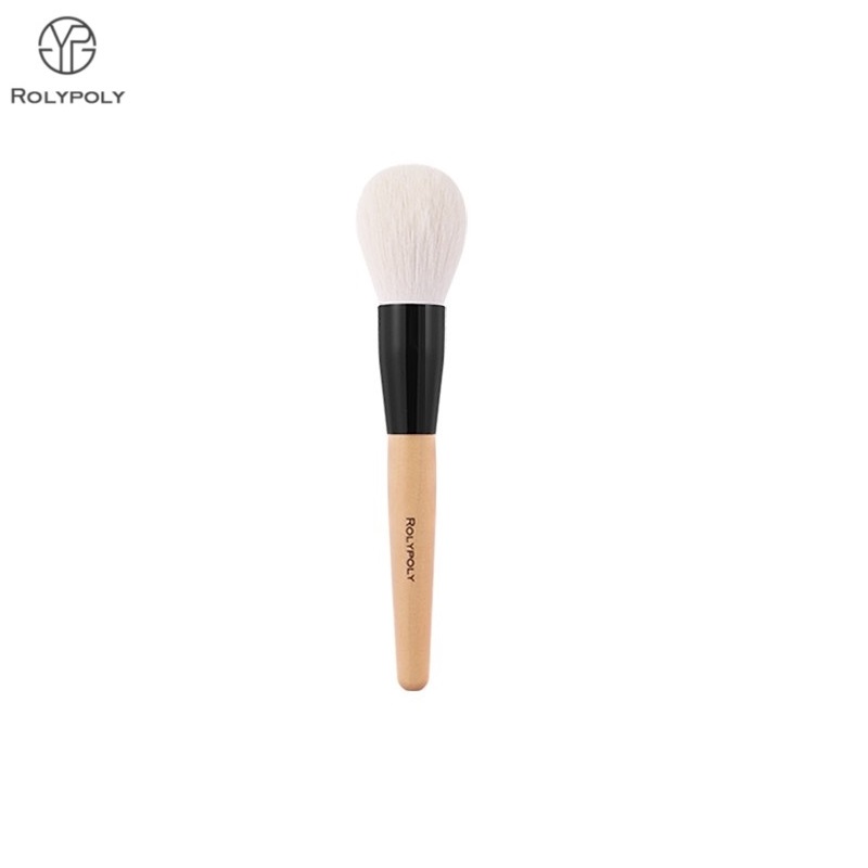 Ensemble de brosses de maquillage de fondation avec poignée en bois