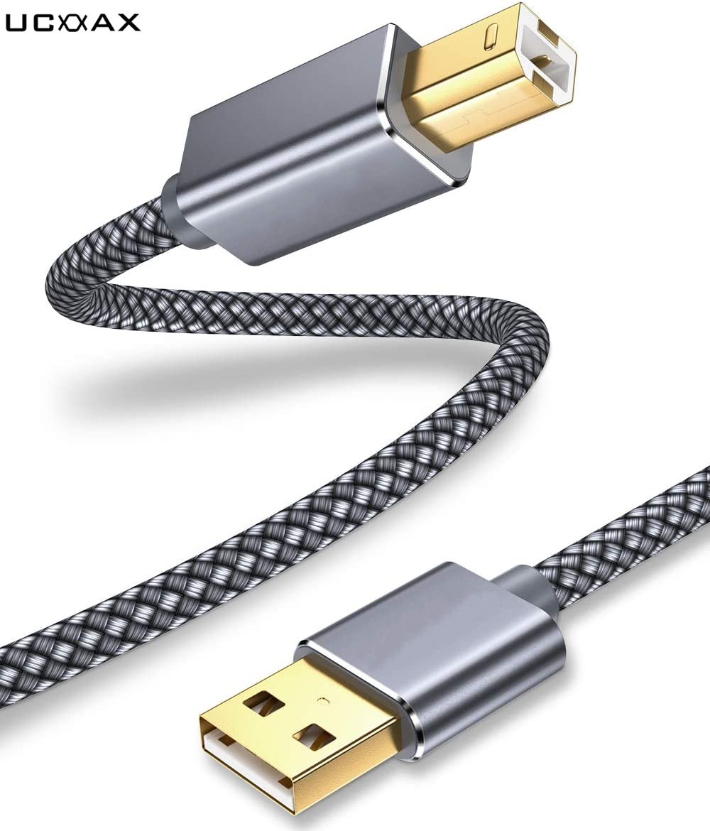 Cable de impresora USB 2.0 Type-A a B Male