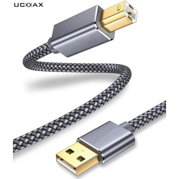 USB Printer Cord 2.0 Type-A to B Male