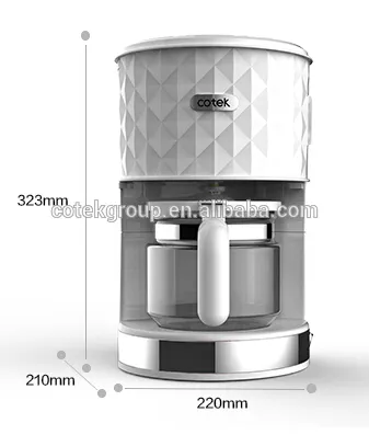 Small kitchen appliances of drip coffee maker and toaster