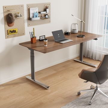 Modern Electric Lift Office Desk with Metal MDF Construction