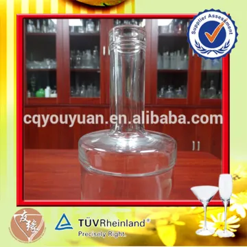 Circular 1L Spray Bottle Glass Bottle Supplier Round Vodka Bottle 1000ML