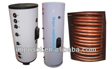 water tank with copper coil heat exchanger split system