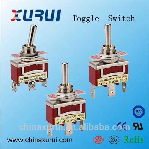 Toggle Switch On/off/on, Spring Return Toggle Switch 15a 250vac, High ...