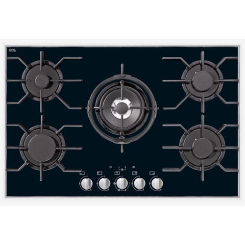 Eingebaute Gaskochfelder von Miele aus gehärtetem Glas