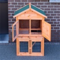 Galinha de frango de madeira pequena casa de animal de animal ao ar livre