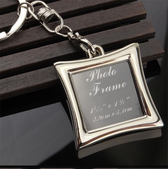 silver frame keychain