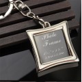 Customised Metal Gold Silver Photo Frame Keychain