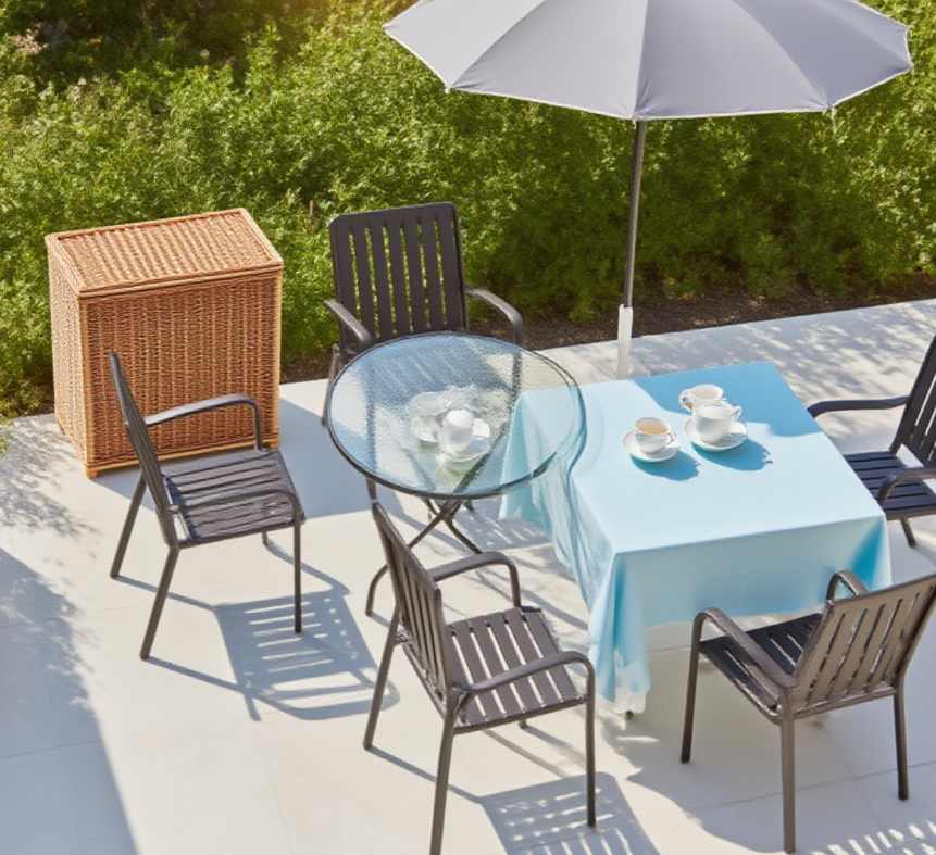 outdoor lounge set for garden spaces