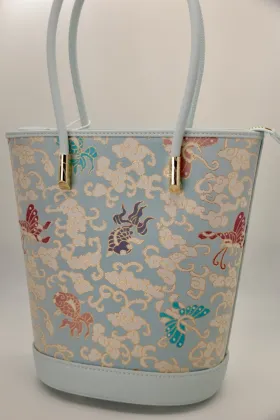 Song Brocade Goldfish Butterfly Womens Handbag