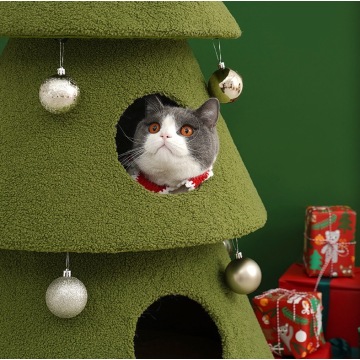 Hot sale Pet Christmas Tree Cat Beds House