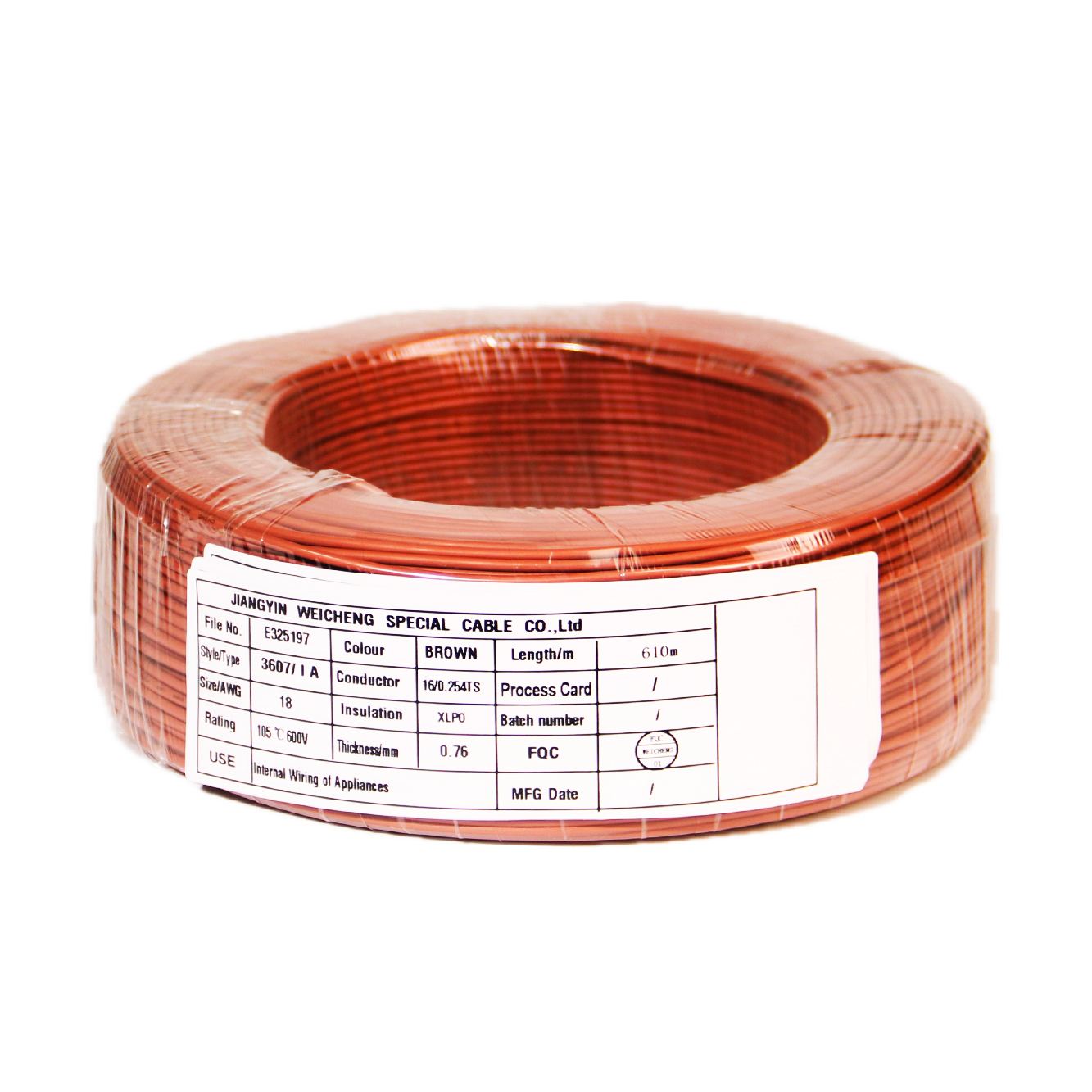 UL3607 18AWG