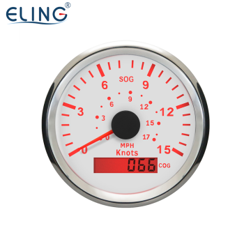 ELING 85mm GPS Speedometer - 15-35-70 Knots Waterproof Boat Speed Gauge