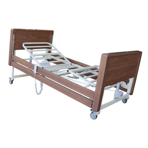 Społeczność niskie łóżko profilowania z drewnianymi szynami bocznymi