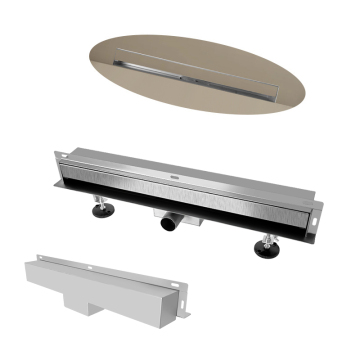 Schermo laterale a parete a L-forma in acciaio inossidabile per bagno e balcone