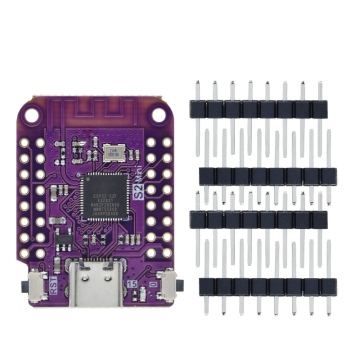 TZT ESP32 S2 Mini WIFI Board - ESP32-S2FN4R2 with 4MB Flash and 2MB PSRAM, MicroPython and Arduino Compatible