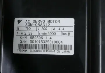 SGM-08A312 Yaskawa SGM series 750w High Power Controller