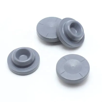 Pharma Grade Bromobutyl Rubber Stoppers - 27mm Grey Color for Infusion Bottle Use