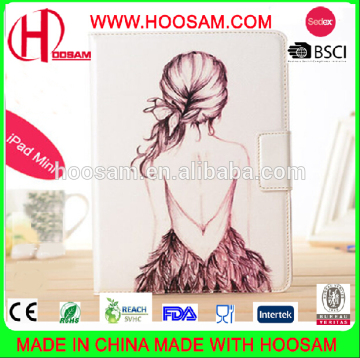 latest beautiful flip leather case for ipad mini 2 3