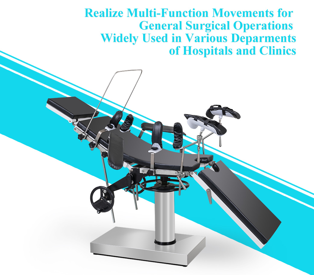 Gynecology manual operation table mobile operation table