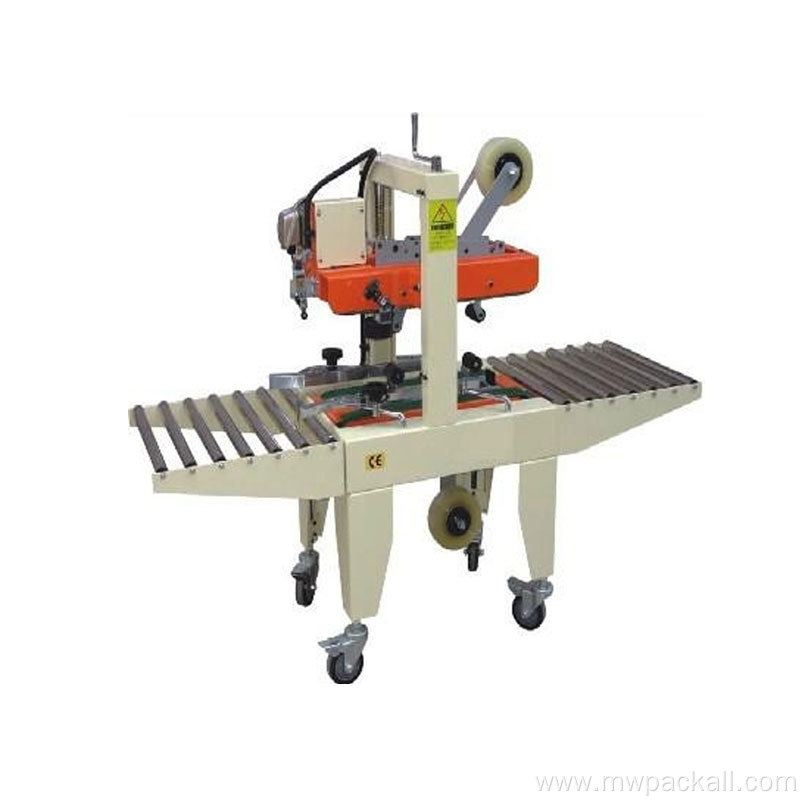 Semi-automatic adjustable cardboard box carton taping sealing machine automatic machine sealing box