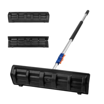 Telescopic Roof Snow Rake with Built-in Wheels and Aluminum Pole for Windows and Roofs