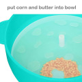Bol pentru popcorn pliabil din silicon pentru cuptorul cu microunde, făcut în casă