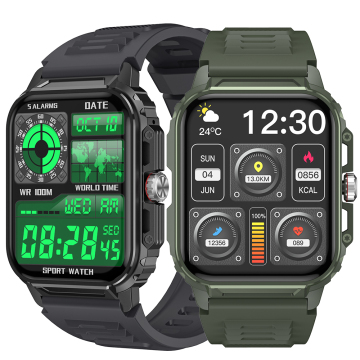 Full Touch Screen Wearable Device 1.85" Square Screen Health Monitoring Pedometer BT Talk IP67 Waterproof Y1 Men's Smartwatch