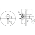 Single Handle Concealed Shower Mixer