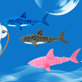 Акула толчок пузыря Pop Game Fidget сенсорная игрушка