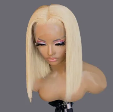 Woman's romance 613 Lace Front Wig,613 Hd Lace Frontal Wig,Blonde 613 Full Lace Wig Human Hair