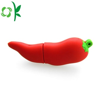 Red Chili Silicone USB Cover Flash Drive Cover