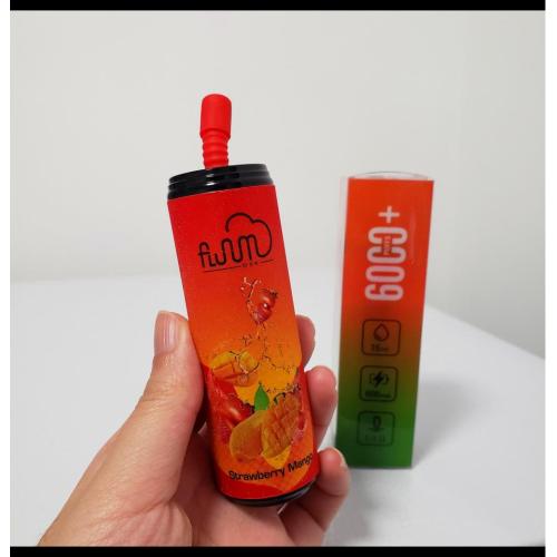 Barre de fluc 6000 bouffées jetable vape chaud