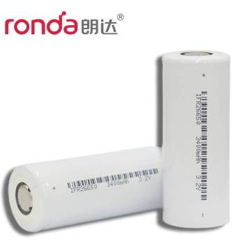 IFR26650-3400mAh 3.2V Cylindrical LiFePO4 Battery