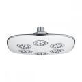 high pressure silvery stainless steel overhead shower