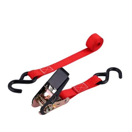 25mm Red Straps with Black Electrophoretic Coated Buckle