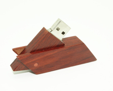 Natural Wooden USB Flash Drive Custom Logo