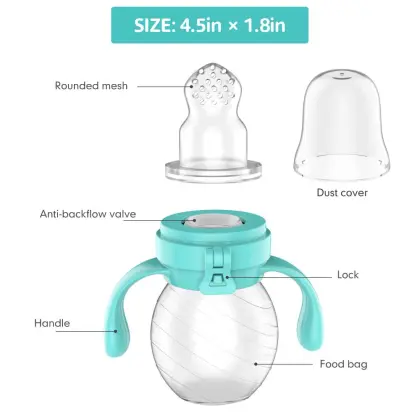 Portable Soft Baby Silicone Squeeze Fruit Pacifier